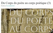 "Du corps du pote au corps potique" : anthologie du site jeudidesmots.com